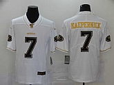 Nike 49ers 7 Colin Kaepernick White Gold Vapor Untouchable Limited Jersey,baseball caps,new era cap wholesale,wholesale hats